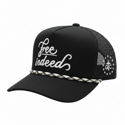Roped Trucker Hat - Free Indeed