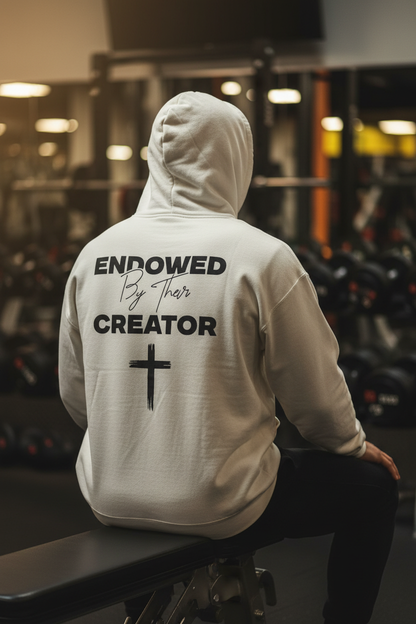 Endowed By Their Creator Hoodie — Gym Lifestyle Shot